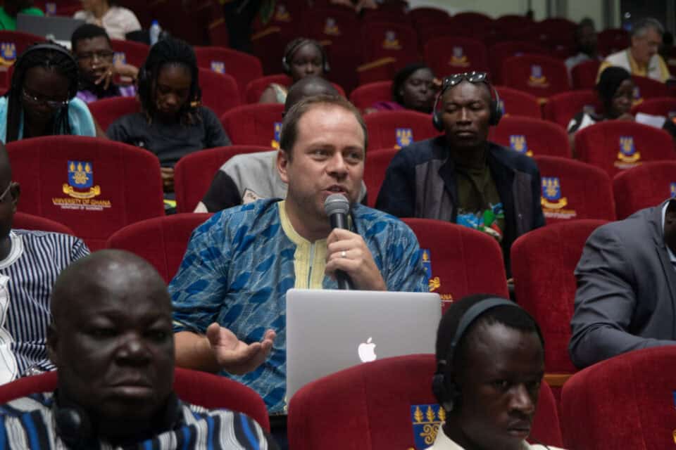Participant contributing to discussion
